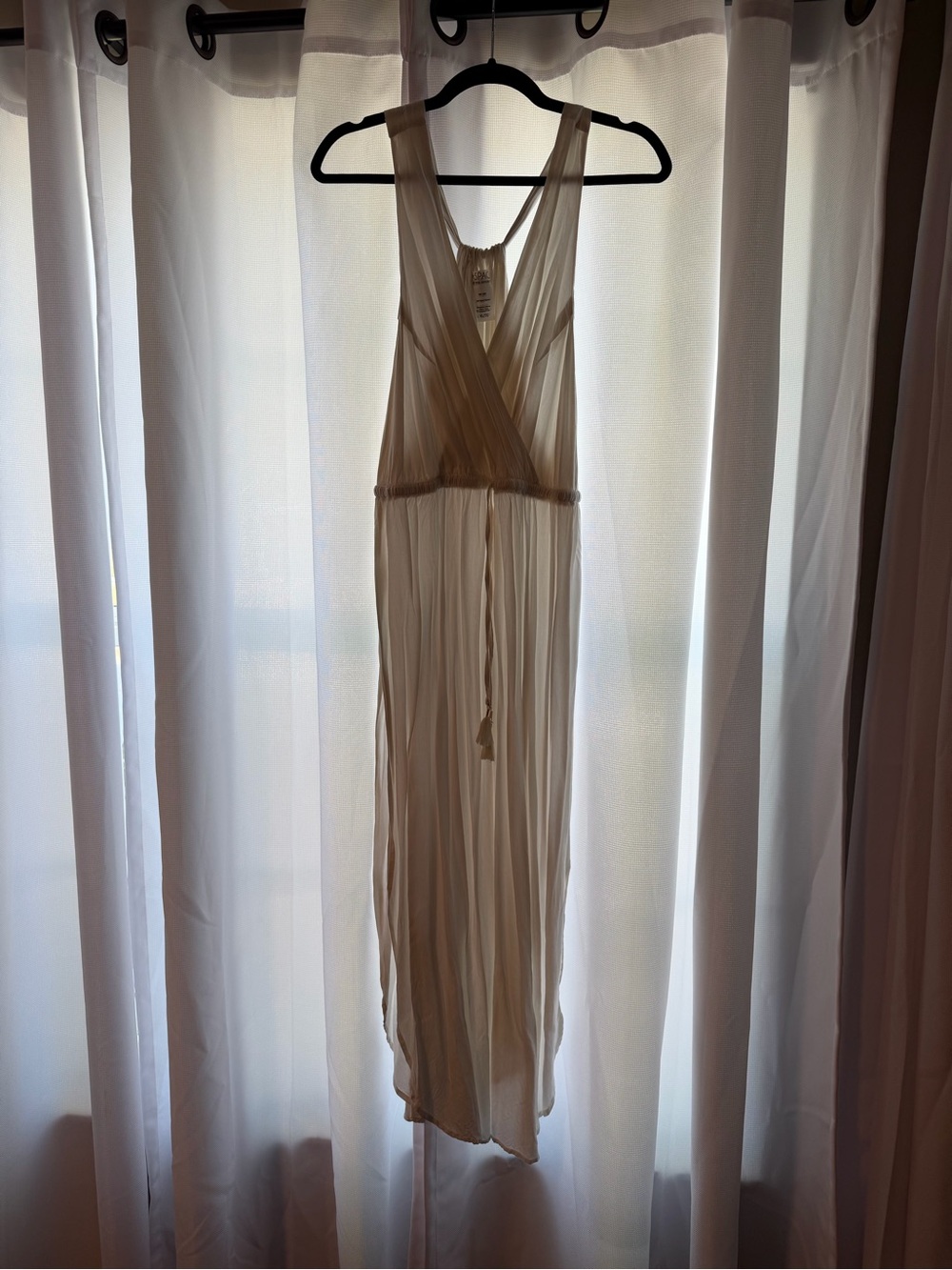 l*space Cream Sleeveless V-Neck Maxi Dress